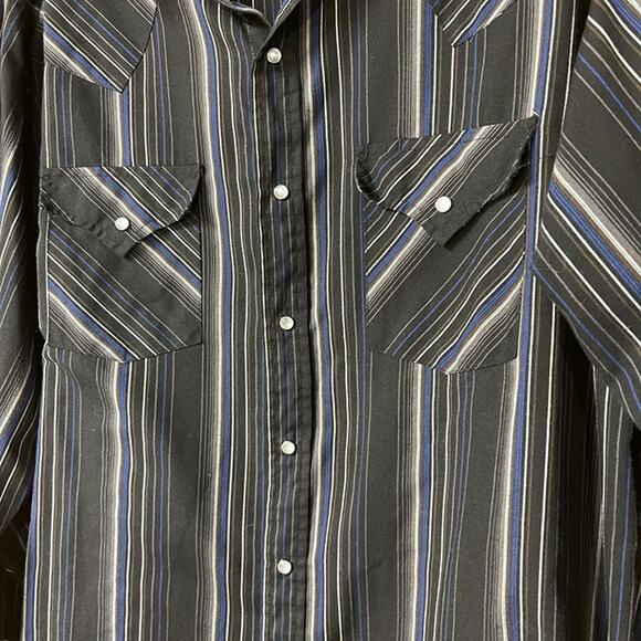 Plains Western Wear Pearl Snap Shirt – Size Large - Picture 7 of 7